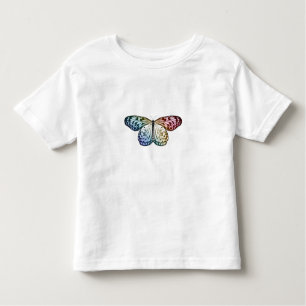 T-shirt Pour Les Tous Petits Butterfly Rainbow