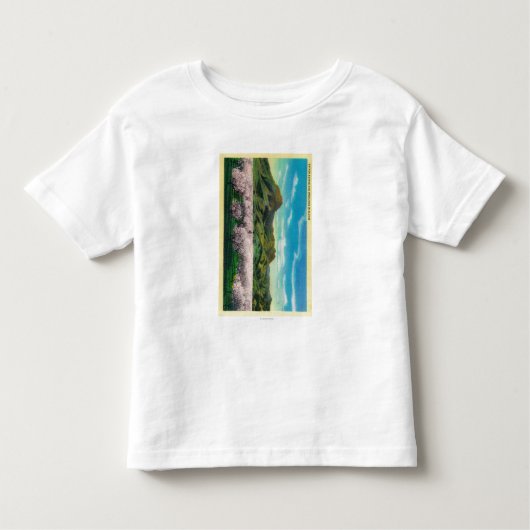 T-shirt Pour Les Tous Petits Buttes et vergers de Sutter en fleur (Devant)