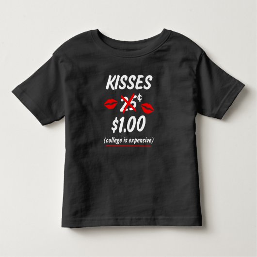 T-shirt Pour Les Tous Petits Cabine de baiser drôle petit garçon Valentines Che (Devant)