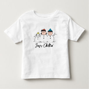 T-shirt Pour Les Tous Petits cacahuètes 3 Personne Snowman