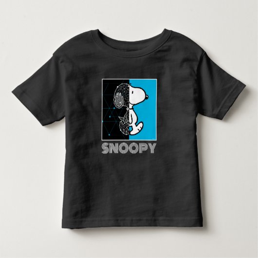 T-shirt Pour Les Tous Petits cacahuètes | Conception géométrique Snoopy (Devant)