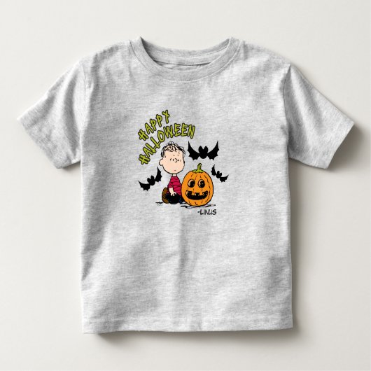 T-shirt Pour Les Tous Petits cacahuètes | Happy Halloween Linus (Devant)