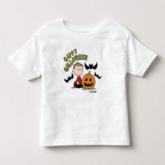 T-shirt Pour Les Tous Petits cacahuètes | Happy Halloween Linus (Devant)