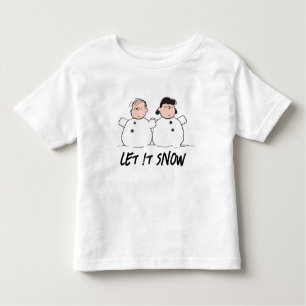 T-shirt Pour Les Tous Petits cacahuètes Linus & Lucy Snowmen