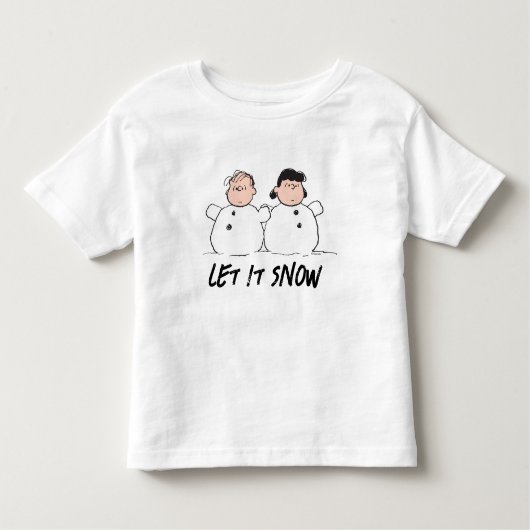 T-shirt Pour Les Tous Petits cacahuètes | Linus & Lucy Snowmen (Devant)