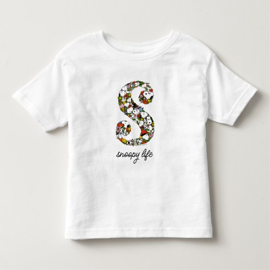 T-shirt Pour Les Tous Petits cacahuètes | S est pour Snoopy (Devant)