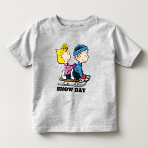 T-shirt Pour Les Tous Petits cacahuètes Sally & Linus Sled