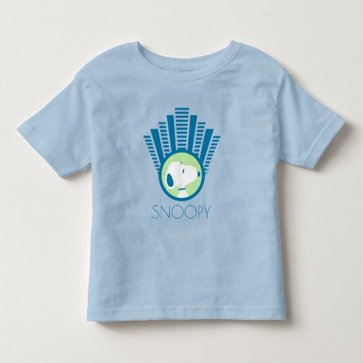 T-shirt Pour Les Tous Petits cacahuètes | Snoopy Blue Deco Dreams (Devant)