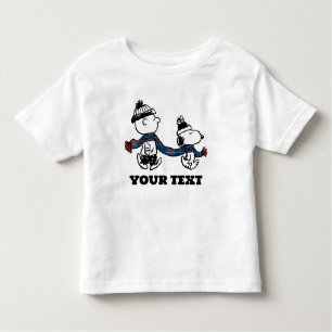 T-shirt Pour Les Tous Petits cacahuètes Snoopy & Charlie Brown Winter Scarf
