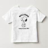 T-shirt Pour Les Tous Petits cacahuètes | Snoopy Famille Vacances (Devant)