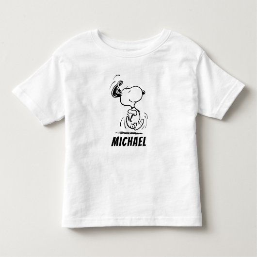 T-shirt Pour Les Tous Petits cacahuètes | Snoopy Happy Dance (Devant)