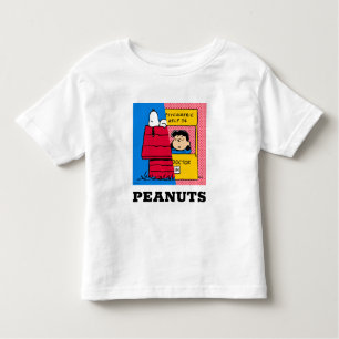 T-shirt Pour Les Tous Petits cacahuètes   Snoopy & Lucy Half & Half