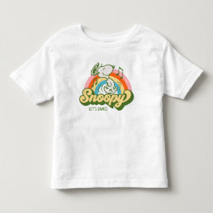 T-shirt Pour Les Tous Petits cacahuètes Snoopy Music Arc en ciel