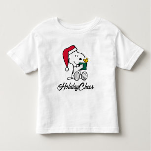 T-shirt Pour Les Tous Petits cacahuètes Snoopy Père Noël & Woodstock Cadeau