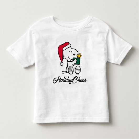 T-shirt Pour Les Tous Petits cacahuètes | Snoopy Père Noël & Woodstock Cadeau (Devant)