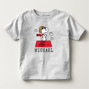 T-shirt Pour Les Tous Petits cacahuètes   Snoopy the Flying Ace