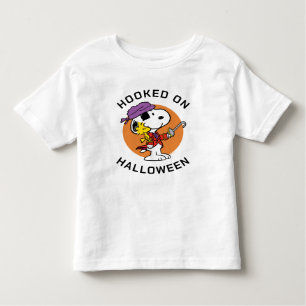 T-shirt Pour Les Tous Petits cacahuètes   Snoopy & Woodstock accroché à Hallowe