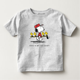 T-shirt Pour Les Tous Petits cacahuètes Snoopy, Woodstock & Friends Golf