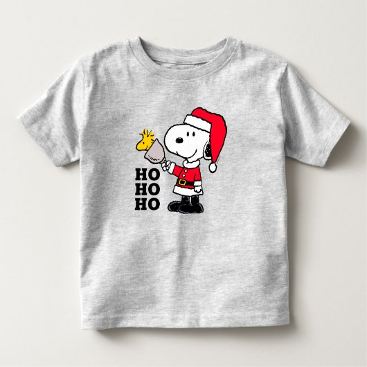 T-shirt Pour Les Tous Petits cacahuètes | Snoopy & Woodstock Ho Ho Ho (Devant)