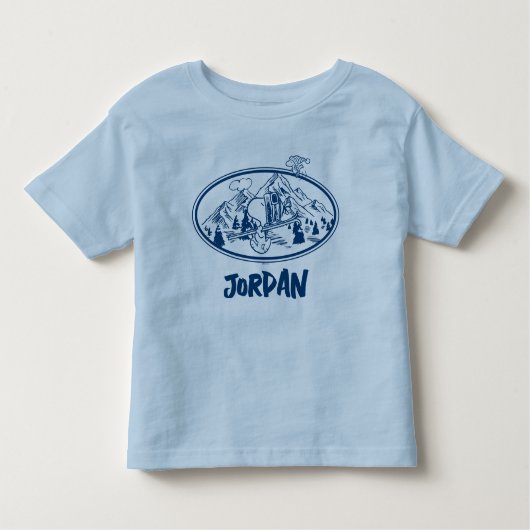 T-shirt Pour Les Tous Petits cacahuètes | Snoopy & Woodstock Skiing | Ajouter u (Devant)