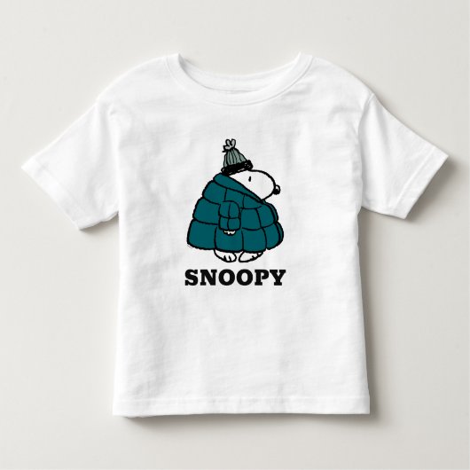 T-shirt Pour Les Tous Petits cacahuètes | Veste Snoopy Winter Puffer (Devant)