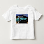 T-shirt Pour Les Tous Petits Cadillac vert d'Elvis Presley convertible en (Devant)