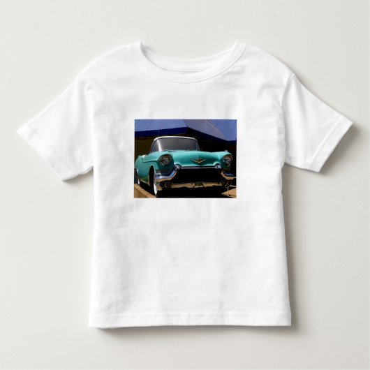 T-shirt Pour Les Tous Petits Cadillac vert d'Elvis Presley convertible en (Devant)
