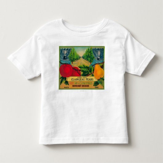 T-shirt Pour Les Tous Petits Caisse LabelPayette, identification de poire de (Devant)