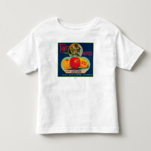 T-shirt Pour Les Tous Petits Caisse LabelWatsonville, CA d'Apple de tigre