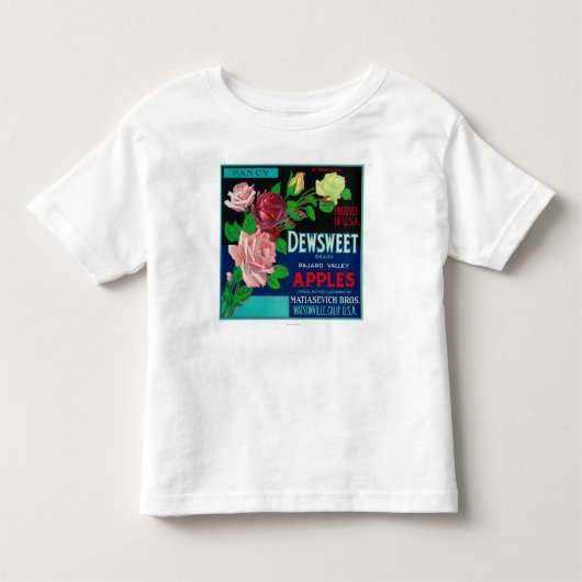 T-shirt Pour Les Tous Petits Caisse LabelWatsonville, CA de Dewsweet Apple (Devant)