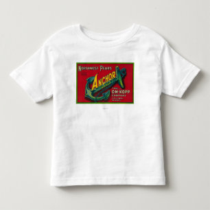 T-shirt Pour Les Tous Petits Caisse LabelYakima, WA de poire d'Ancre