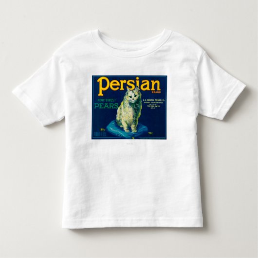 T-shirt Pour Les Tous Petits Caisse persane LabelYakima, WA de poire (Devant)