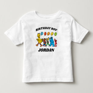 T-shirt Pour Les Tous Petits Camarades de Sesame Street   Anniversaire Garçon A