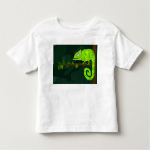 T-shirt Pour Les Tous Petits Caméléon vert mignon