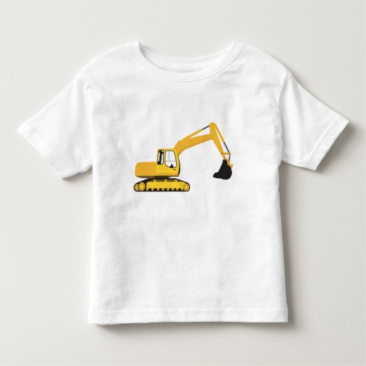 T-shirt Pour Les Tous Petits Camion de construction de l'excavateur (Devant)
