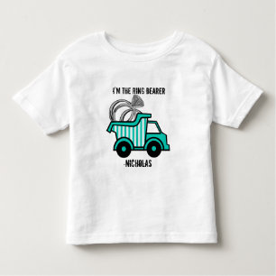 T-shirt Pour Les Tous Petits Camion de vidange de porte-anneau
