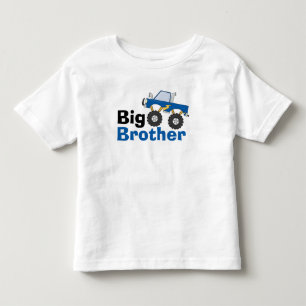T-shirt Pour Les Tous Petits Camion Monster Bleu Big Brother