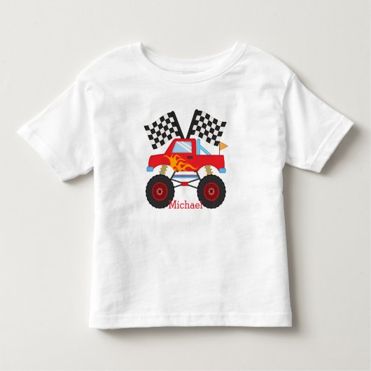 T-shirt Pour Les Tous Petits Camion Monstre pour enfant (Devant)
