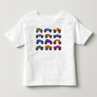 T-shirt Pour Les Tous Petits Camions Monstres Lourds de Sport Extrême