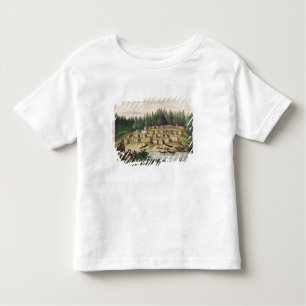 T-shirt Pour Les Tous Petits Campement indien sur l'île de Quadra