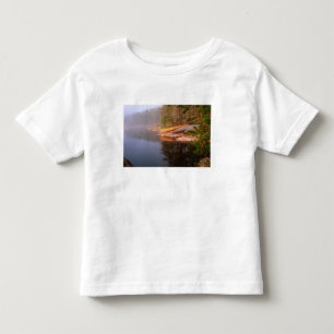T-shirt Pour Les Tous Petits Camping pour canoë brumeux, lac Kawnipi,
