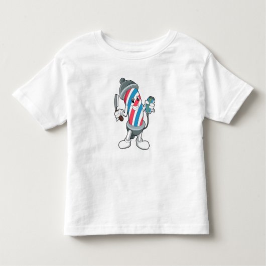 T-shirt Pour Les Tous Petits Can as Hairtravh Razor (Devant)