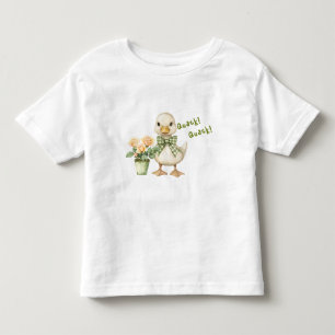 T-shirt Pour Les Tous Petits Canard bébé fantaisiste noeud à carreaux gingham v