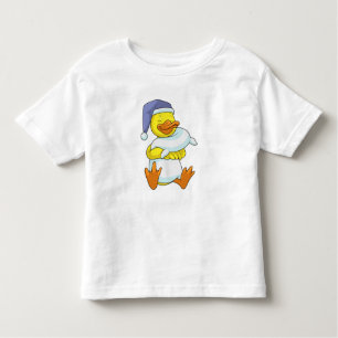 T-shirt Pour Les Tous Petits Canard dormant avec casquette