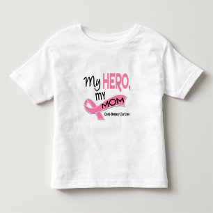 T-shirt Pour Les Tous Petits Cancer du sein MON HÉROS, MA MAMAN 42