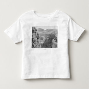 T-shirt Pour Les Tous Petits Canyon d'écho regardant par le passage Photograp