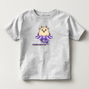 T-shirt Pour Les Tous Petits Capricorne Mignon Dessin Animé – Zodiaque Fantaisi