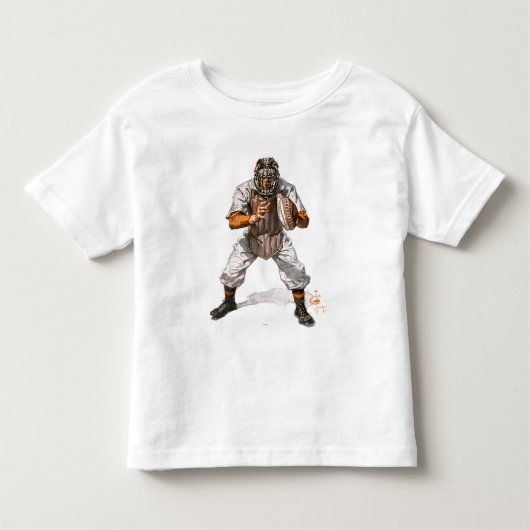 T-shirt Pour Les Tous Petits Capteur de baseball (Devant)