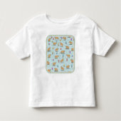 T-shirt Pour Les Tous Petits Capybara et mushroom pattern (Devant)