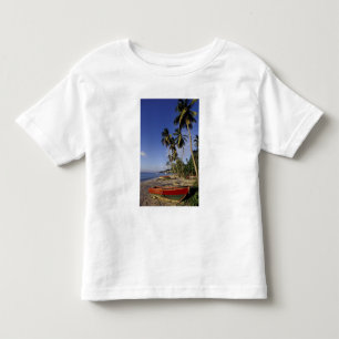 T-shirt Pour Les Tous Petits CARAÏBES, Grenade, St. George, Bateaux sur palmier